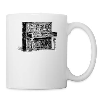 Klavier - Tasse - Weiß - Rechts