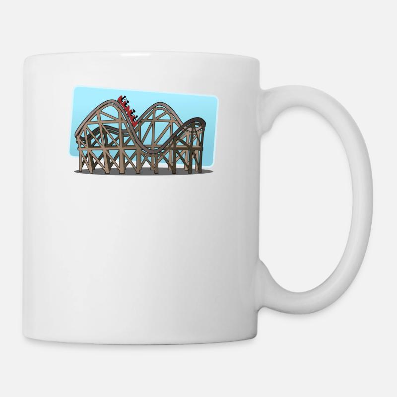Achterbahn - Tasse - Weiß