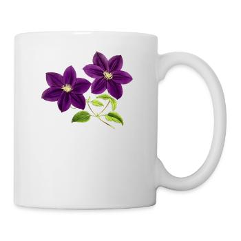 Purple flowers - Mug - white - Right