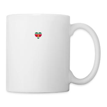 love my dna dns land country Suriname - Tasse - Weiß - Rechts
