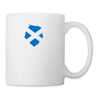 Ich liebe Schottland - Superheld - Tasse - Weiß - Rechts
