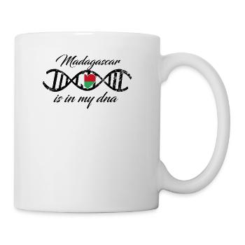love my dns dna land country Madagascar - Tasse - Weiß - Rechts