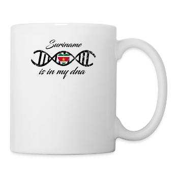 love my dns dna land country Suriname - Tasse - Weiß - Rechts