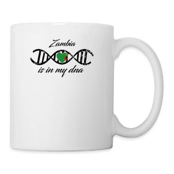 love my dns dna land country Zambia - Tasse - Weiß - Rechts
