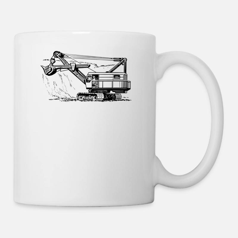 pelleteuse - Mug blanc - blanc