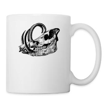 Wild boar skull - Mug - white - Right