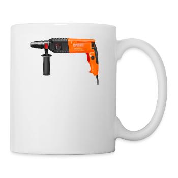 Bohrmaschine - Tasse - Weiß - Rechts