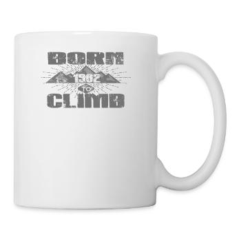 BORN TO CLIMB CLIMBING klettern love 1962 - Tasse - Weiß - Rechts