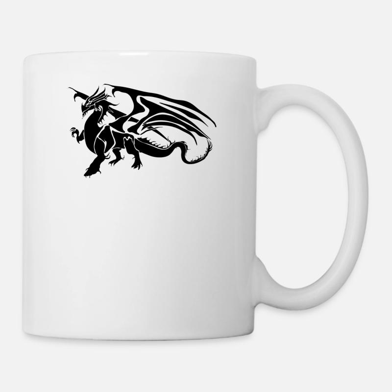 Drache - Tasse - Weiß