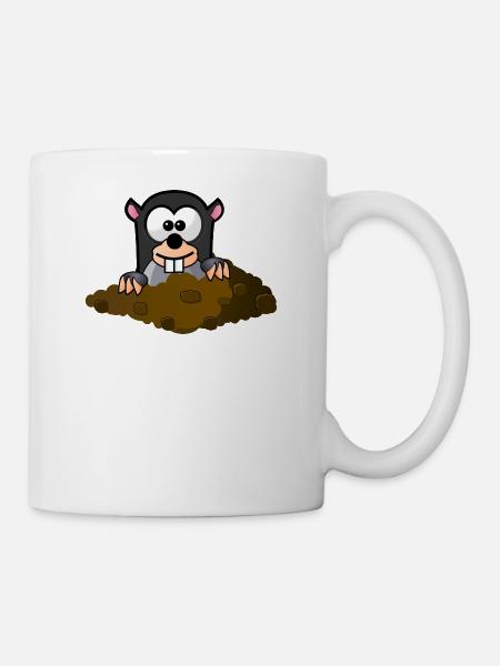 taupe - Mug blanc - blanc