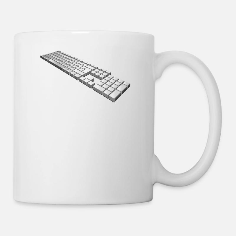 clavier - Mug blanc - blanc