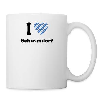 i love bayern bavaria Schwandorf - Tasse - Weiß - Rechts