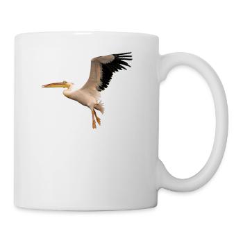 pelican pelikanbird vogel1 - Tasse - Weiß - Rechts