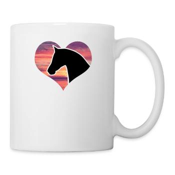 Horse in heart - Mug - white - Right