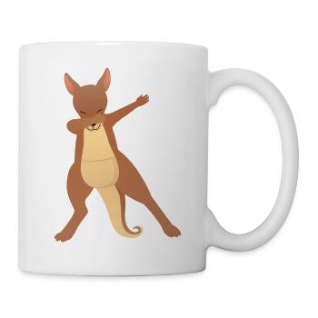 Kangaroo Dab Dance - Mug blanc - blanc - Droite