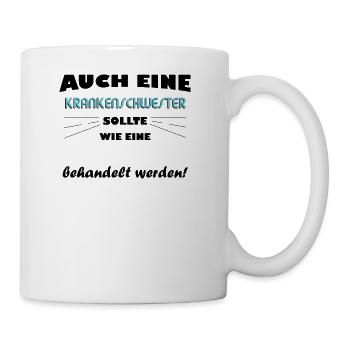 Krankenschwester - Prinzessin - Tasse - Weiß - Rechts