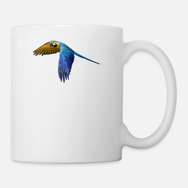 perroquet perroquet oiseau vogel2 - Mug blanc - blanc