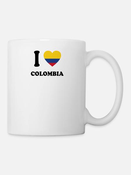 j'aime pays d'origine, présente COLOMBIA - Mug blanc - blanc