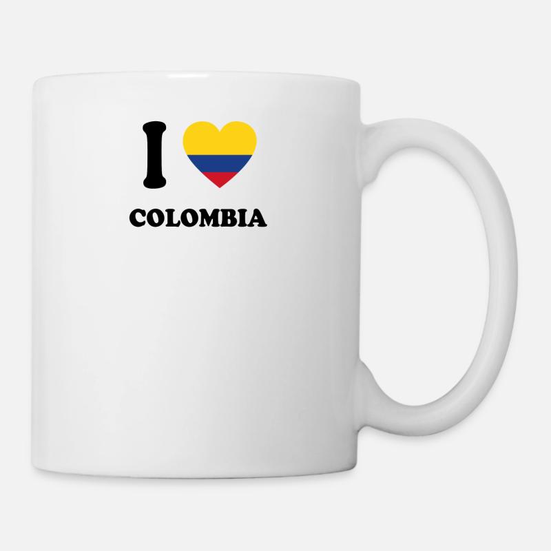 j'aime pays d'origine, présente COLOMBIA - Mug blanc - blanc