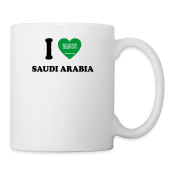 i love home land geschenk SAUDI ARABIA - Tasse - Weiß - Rechts