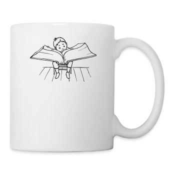 Buch - Tasse - Weiß - Rechts