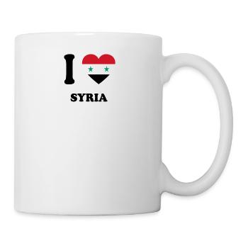 i love home land geschenk SYRIA - Tasse - Weiß - Rechts