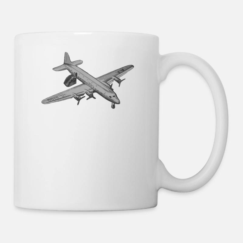 Flugzeug - Tasse - Weiß