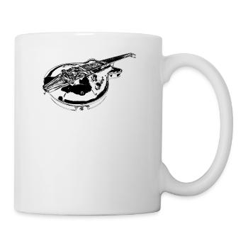 guitare électrique - Mug blanc - blanc - Droite