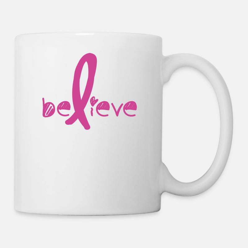 Croyez Combat de cancer - Mug blanc - blanc