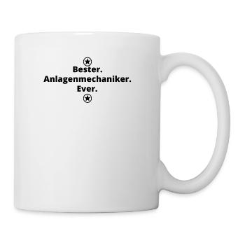 Geschenk Geburtstag Bester ever Anlagenmechaniker - Tasse - Weiß - Rechts