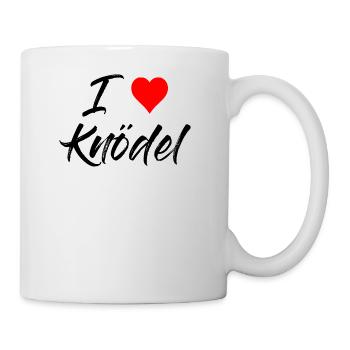 I love Knödel - Tasse - Weiß - Rechts