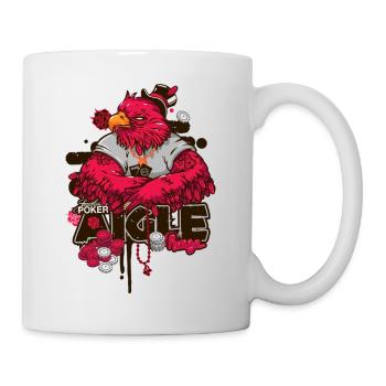 Aigle Rouge - Mug blanc - blanc - Droite