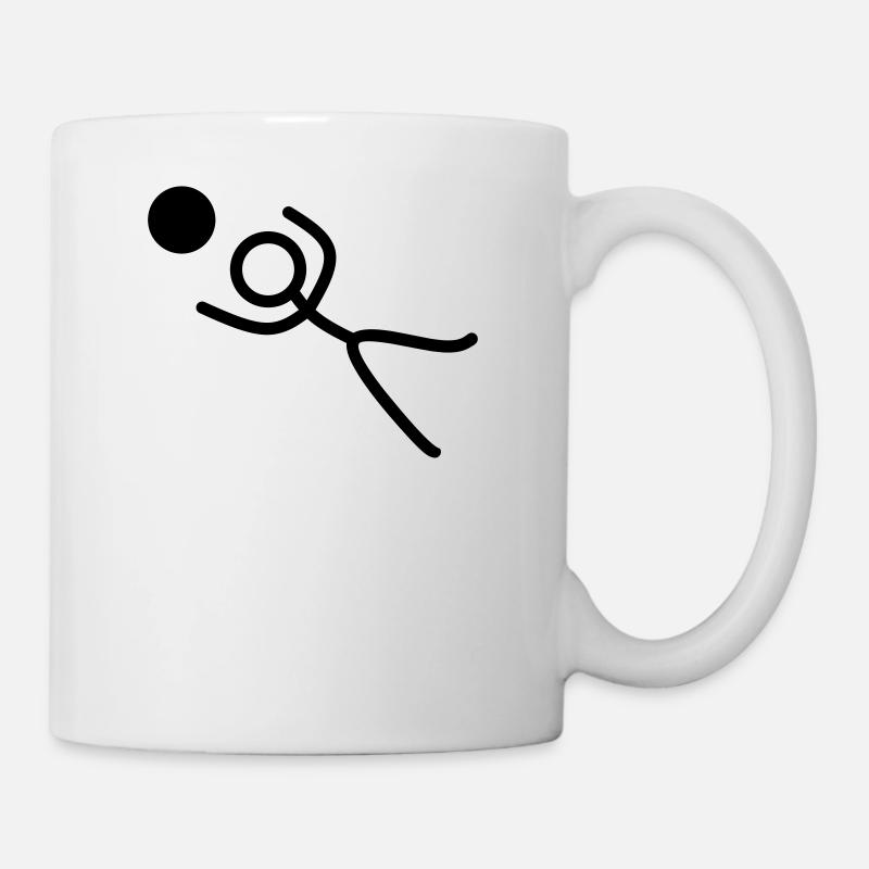 Stickman Torwart - Tasse - Weiß