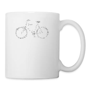 bicycle mountain bike cyclist mountain bike - Mug - white - Right