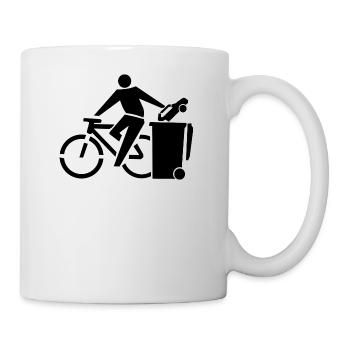 bicycle mountain bike cyclist mountainbike fahrrad - Tasse - Weiß - Rechts