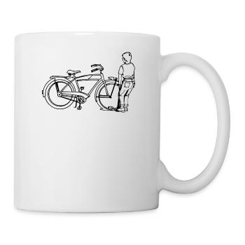 bicycle mountain bike cyclist mountainbike fahrrad - Tasse - Weiß - Rechts