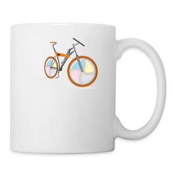 bicycle mountain bike cyclist mountainbike fahrrad - Tasse - Weiß - Rechts