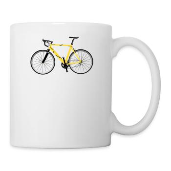 bicycle mountain bike cyclist mountain bike - Mug - white - Right