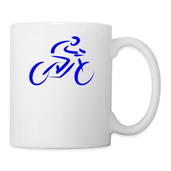 bicycle mountain bike cyclist mountainbike fahrrad - Tasse - Weiß - Rechts
