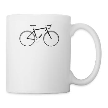 bicycle mountain bike cyclist mountain bike - Mug - white - Right