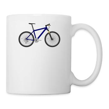bicycle mountain bike cyclist mountainbike fahrrad - Tasse - Weiß - Rechts
