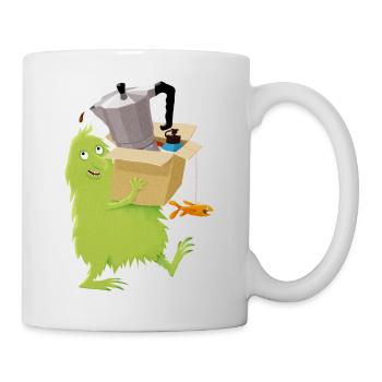 Umzugshelferlein - Tasse - Weiß - Rechts