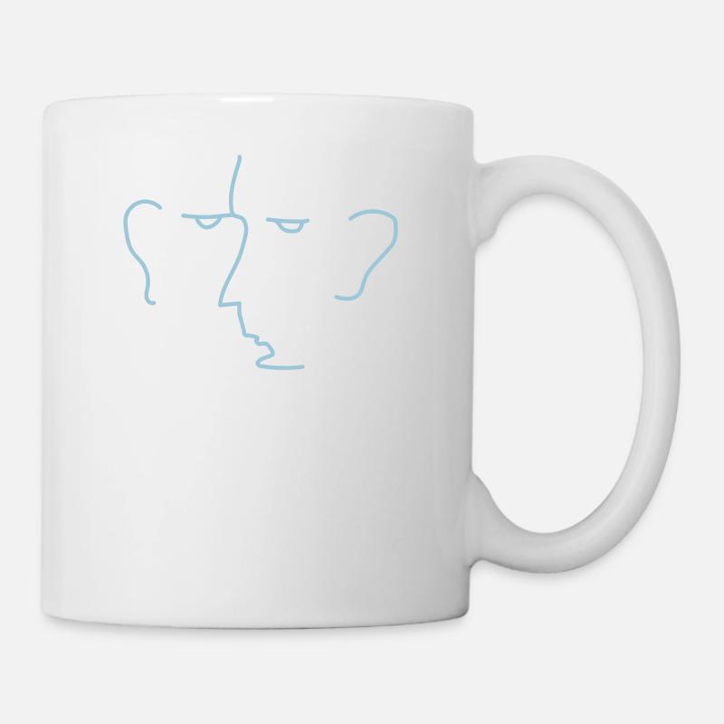 Visage - Mug blanc - blanc