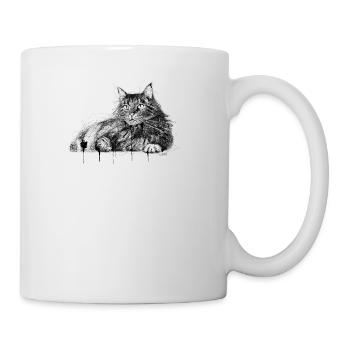 Le chat - Mug blanc - blanc - Droite