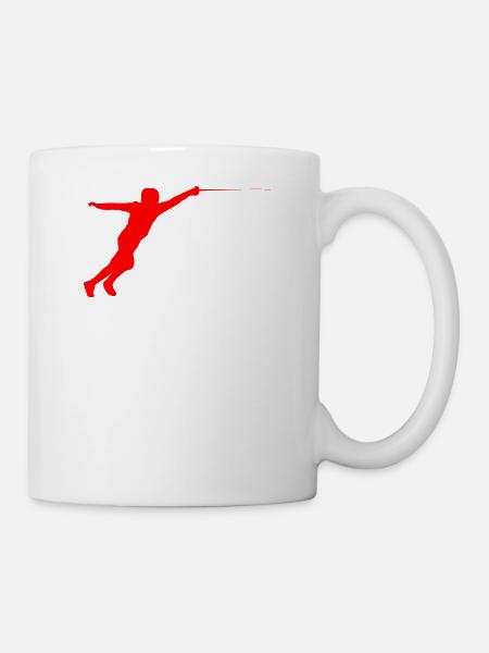 Escrime épée fleurette parade samurai3 - Mug blanc - blanc