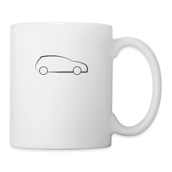 Auto - Tasse - Weiß - Rechts