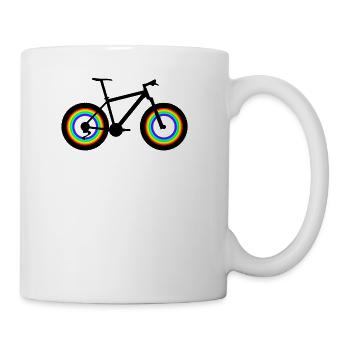 T-shirt gift idea Christmas Funny bike - Mug - white - Right