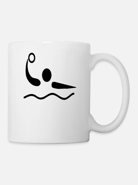 l'eau waterpolo polo water-polo - Mug blanc - blanc
