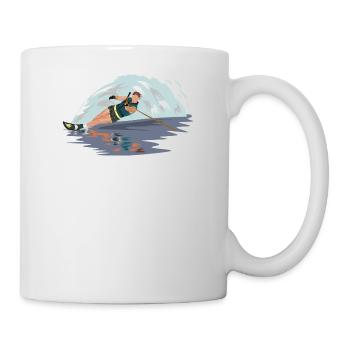 water skiing water ski water3 - Mug - white - Right