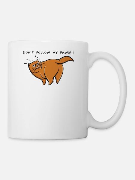 Ne suis pas mes pattes - Mug blanc - blanc